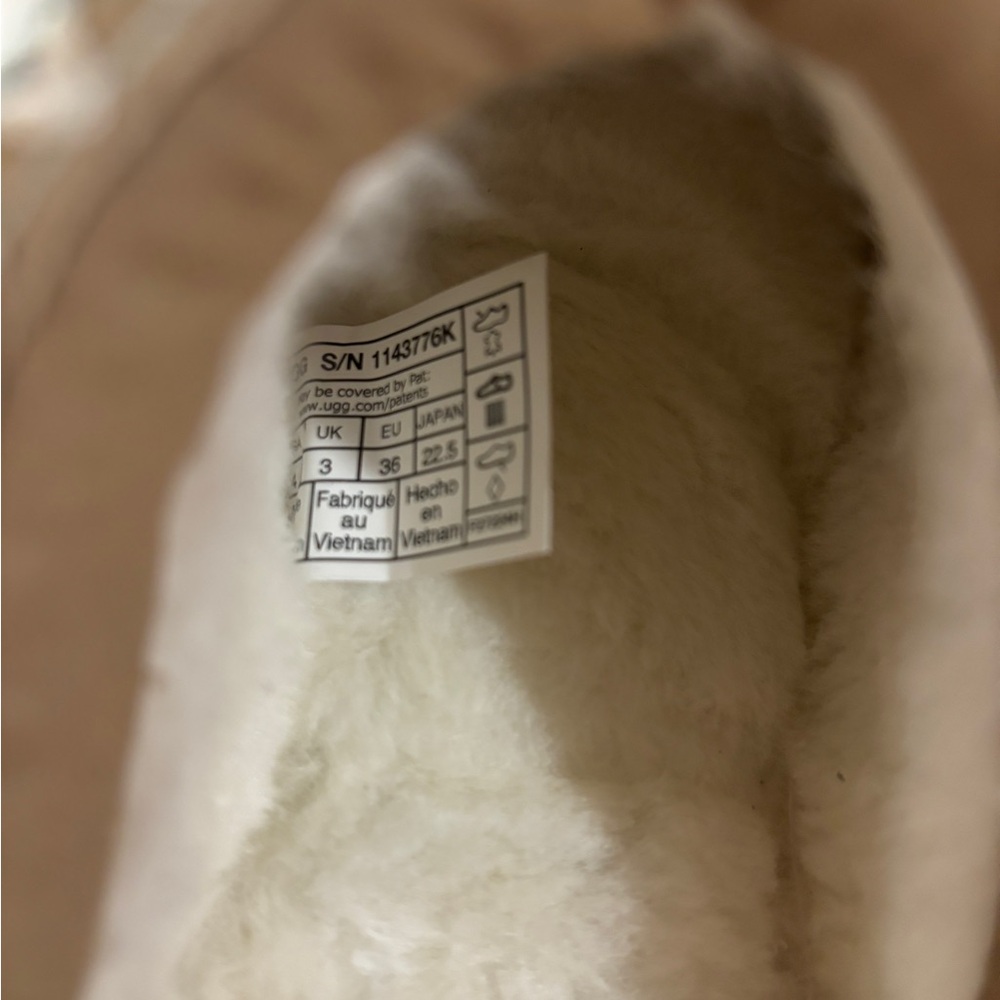 UGG Tazz Platform Slipper Big Kids Size 1/2/3/4/5/6  Sand 1143776K - Picture 11 of 14